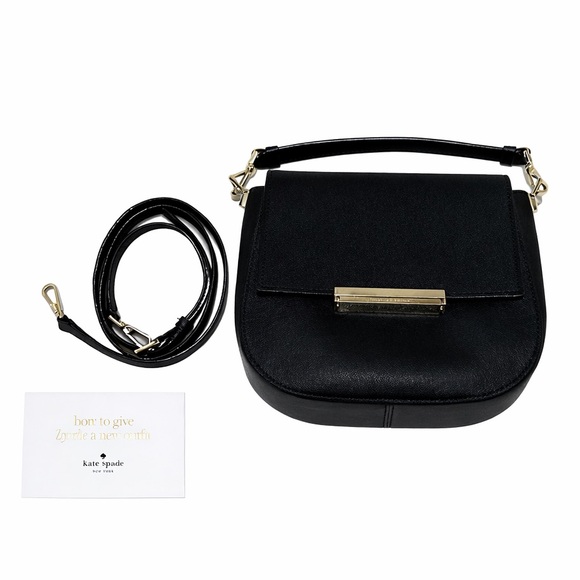 kate spade Handbags - Kate Spade Heritage Make It Mine Byrdie Crossbody Black Saffiano Leather